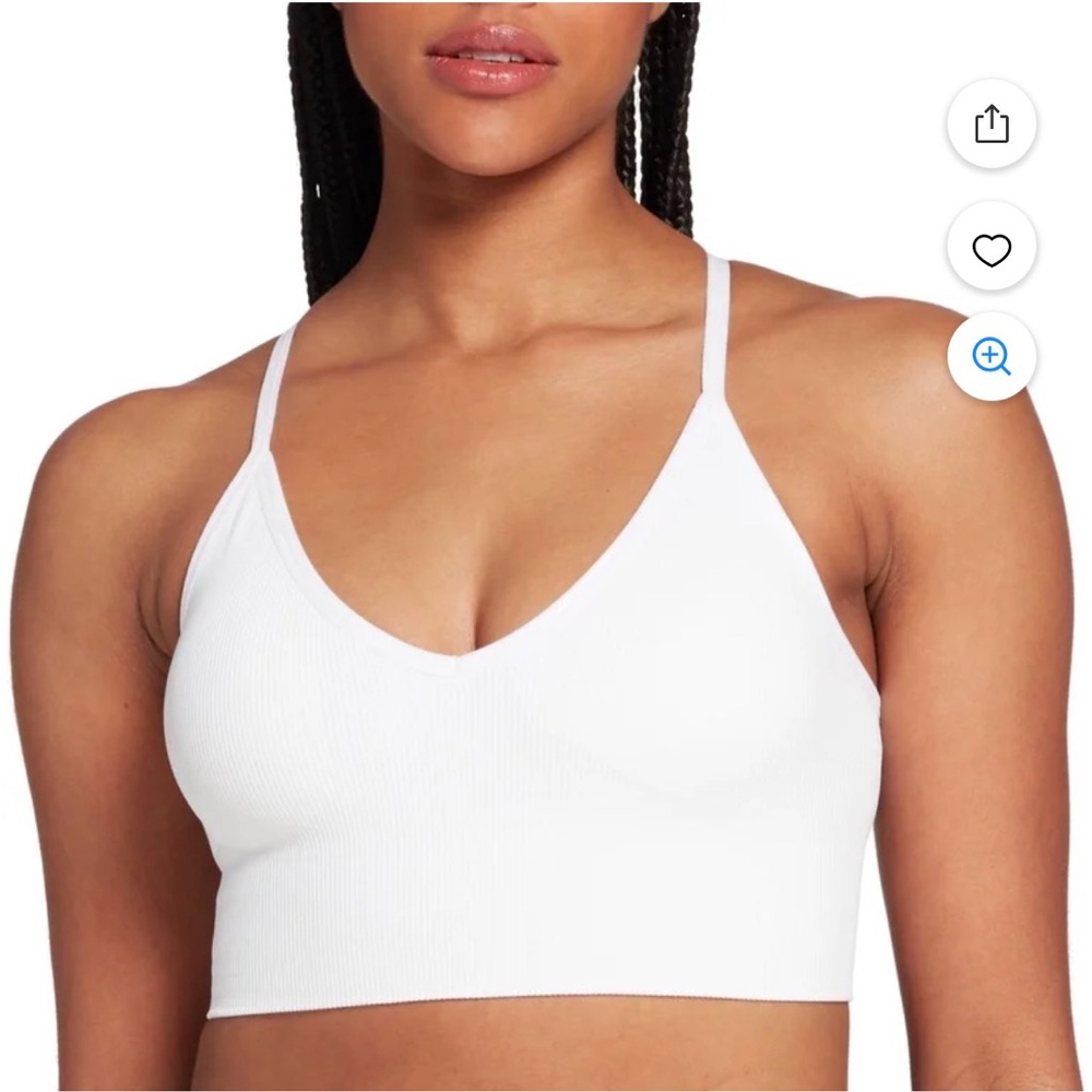 DSG Low Impact Sports Bra ~Large White Activewear